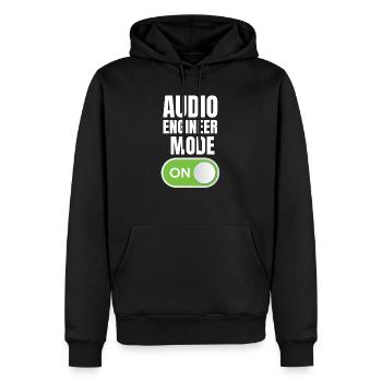 Audio-engineer-modus Bei Funny Concerts Speaker - Männer Premium Bio Hoodie - Schwarz - Vorne - Nico (187cm)