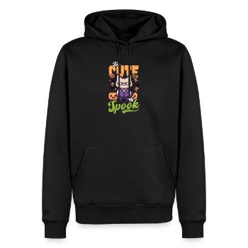 Professeur de mathématiques d’Halloween Trop mignon pour effrayer le chat - Sweat à capuche Premium bio Homme - noir - Devant - Nico (187cm)