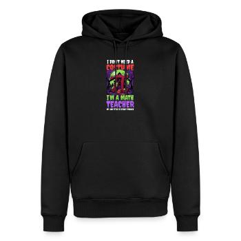 Halloween-Mathelehrer brauchen keine Kostüm-Job-Narbe - Männer Premium Bio Hoodie - Schwarz - Vorne - Nico (187cm)