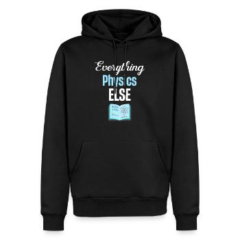 Tout le reste Professeur de physique Chimie Geeks périodiques - Sweat à capuche Premium bio Homme - noir - Devant - Nico (187cm)