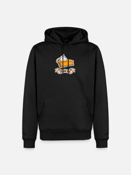 Pumpkin Pie Team Pie - Men’s Premium Organic Hoodie - black