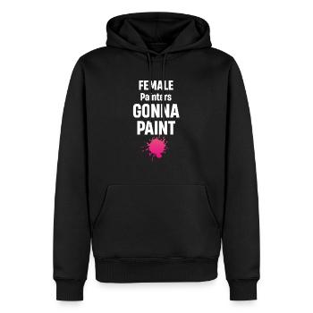 Malerinnen Streichen Hausillustratoren Designer - Männer Premium Bio Hoodie - Schwarz - Vorne - Nico (187cm)