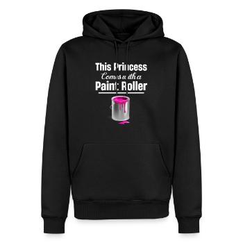 Diese Prinzessin Kommt Mit Einem Farbroller. - Männer Premium Bio Hoodie - Schwarz - Vorne - Nico (187cm)