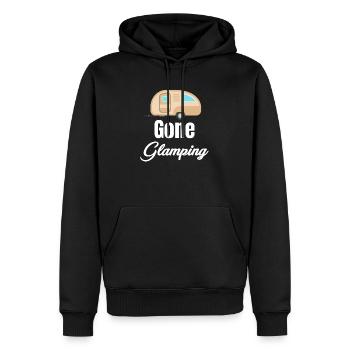 Gone Glamping Glamper Hiker Adventure S'mores - Männer Premium Bio Hoodie - Schwarz - Vorne - Nico (187cm)