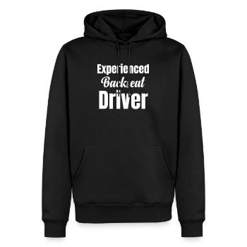 Fahrer Auf Dem Rücksitz, Weil Man Manchmal Eine - Männer Premium Bio Hoodie - Schwarz - Vorne - Nico (187cm)