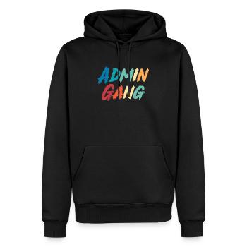 Deputy Secretary of the Administrative Group, - Men’s Premium Organic Hoodie - black - Front - Nico (187cm)