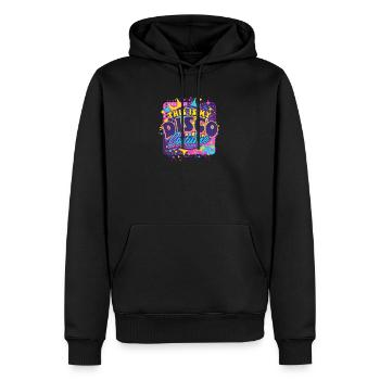 Das ist mein 70er Jahre Kostüm - Männer Premium Bio Hoodie - Schwarz - Vorne - Nico (187cm)