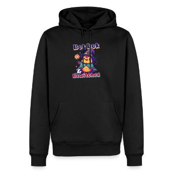 Halloween Chicken Bok Bok And Bewitched - Men’s Premium Organic Hoodie - black - Front - Nico (187cm)