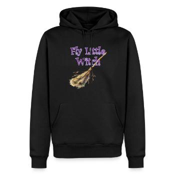 Fliege kleine Hexe - Männer Premium Bio Hoodie - Schwarz - Vorne - Nico (187cm)