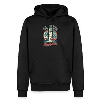 Infirmière VA Infirmière VA par devoir, patriote par cœur - Sweat à capuche Premium bio Homme - noir - Devant - Nico (187cm)