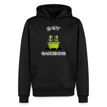 Easy gardening - Men’s Premium Organic Hoodie - black - Front - Nico (187cm)