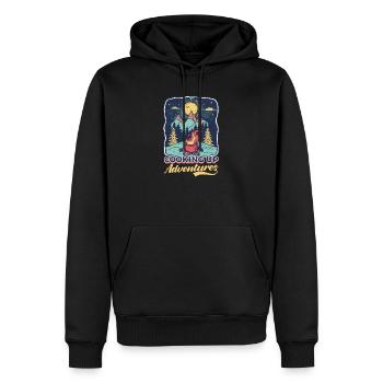 Camp Chef Koch Abenteuer - Männer Premium Bio Hoodie - Schwarz - Vorne - Nico (187cm)