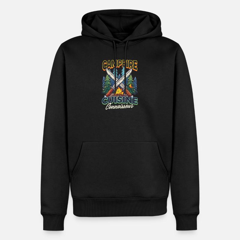 Camp Chef Campfire Cuisine Connaisseur - Sweat à capuche Premium bio Homme - noir