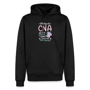 CNA Nurse Being A CNA Is Fun - Men’s Premium Organic Hoodie - black - Front - Nico (187cm)