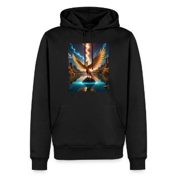 Chic - Men’s Premium Organic Hoodie - black - Front - Nico (187cm)