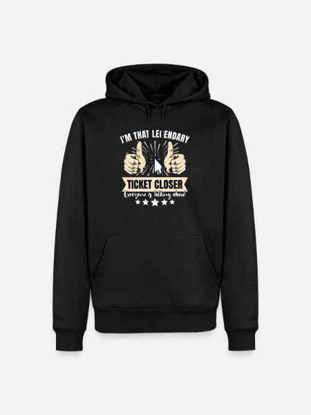 Legendary IT Ticket - Men’s Premium Organic Hoodie - black