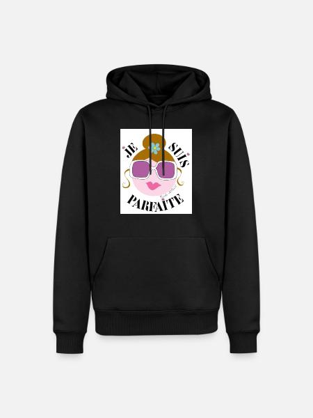 i'm perfect - Men’s Premium Organic Hoodie - black