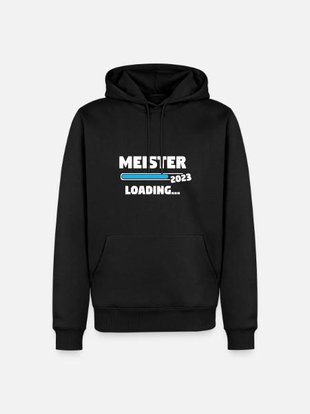 Meisterbrief Geschenk - Männer Premium Bio Hoodie - Schwarz