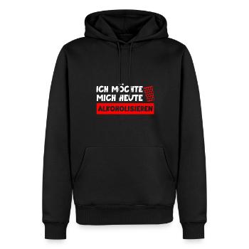 Schorle Pfälzer Dubbeglas Geschenk - Männer Premium Bio Hoodie - Schwarz - Vorne - Nico (187cm)
