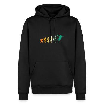 Handballer Evolution Handball - Männer Premium Bio Hoodie - Schwarz - Vorne - Nico (187cm)