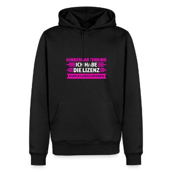 Kindergarten Anfang Kindergartenkind Geschenk - Männer Premium Bio Hoodie - Schwarz - Vorne - Nico (187cm)
