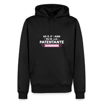 Patentante Familie Patenkind Geschenk - Männer Premium Bio Hoodie - Schwarz - Vorne - Nico (187cm)