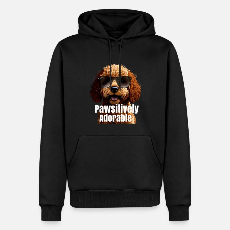 Pawsitively Adorable - Sweat à capuche Premium bio Homme - noir
