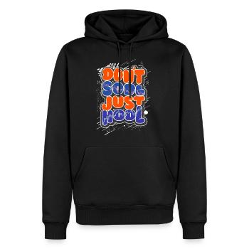 Don't Sodl Just Hodl blau - Männer Premium Bio Hoodie - Schwarz - Vorne - Nico (187cm)
