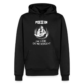 Pokern Chips Geschenk T Shirt - Männer Premium Bio Hoodie - Schwarz - Vorne - Nico (187cm)