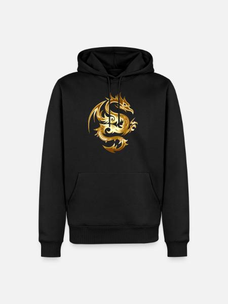 Dragon Chinese Dragon Fantasy Gift - Men’s Premium Organic Hoodie - black
