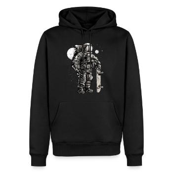 ASTRONAUTE SKATER - cadeau de Astronautes - Sweat à capuche Premium bio Homme - noir - Devant - Nico (187cm)
