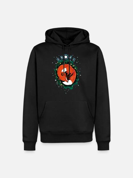 Goodnight fox - Men’s Premium Organic Hoodie - black