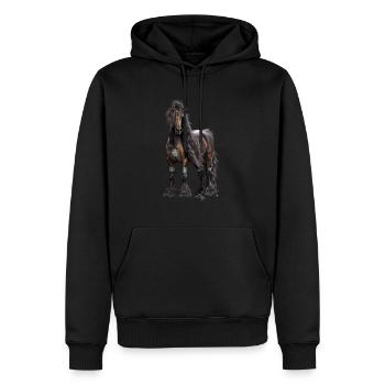 Celtic Spirit - Sweat à capuche Premium bio Homme - noir - Devant - Nico (187cm)
