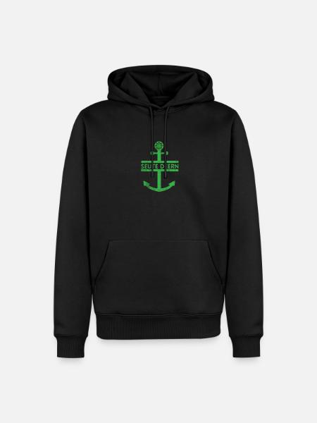 Hamburg - Männer Premium Bio Hoodie - Schwarz