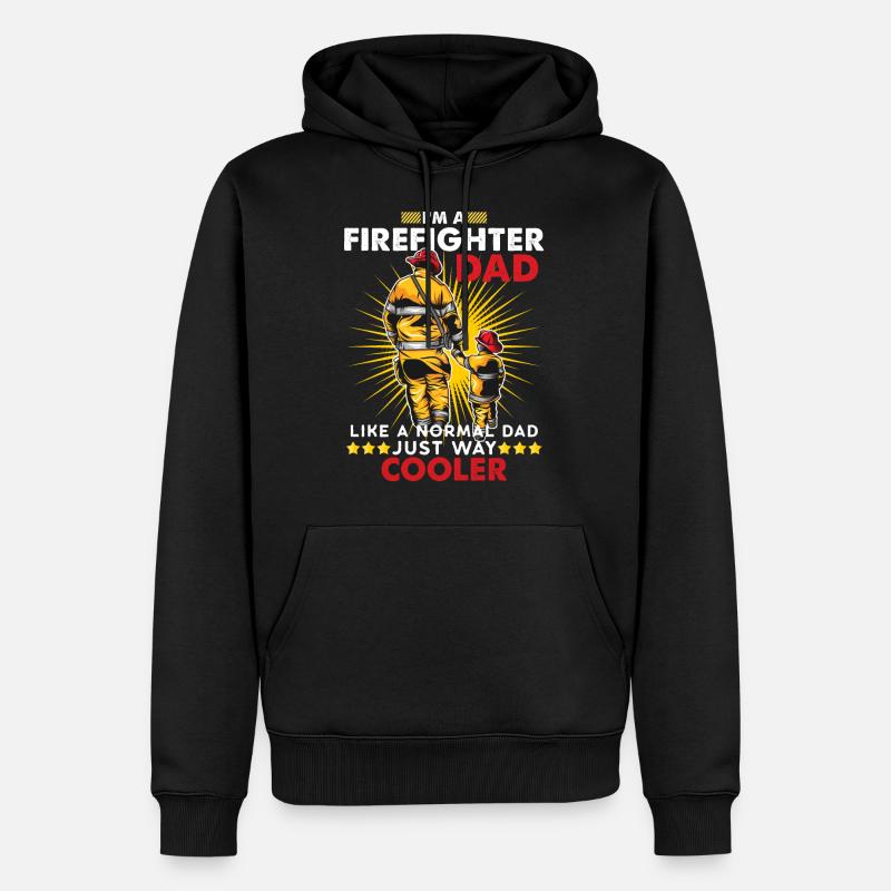 Pompier, pompier, pompier pompier - Sweat à capuche Premium bio Homme - noir