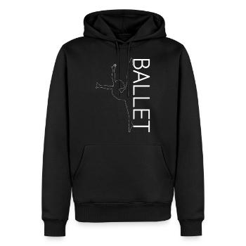 Ballett Tanzen - Männer Premium Bio Hoodie - Schwarz - Vorne - Nico (187cm)