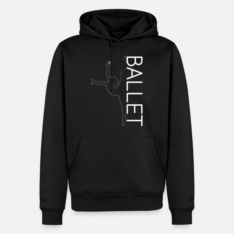 Danse classique - Sweat à capuche Premium bio Homme - noir