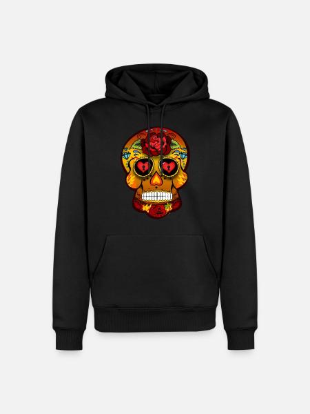 Mexican skull - Men’s Premium Organic Hoodie - black
