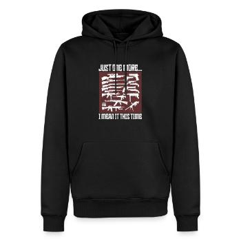 Juste un de plus ... je le pense cette fois - AR15 Gun - Sweat à capuche Premium bio Homme - noir - Devant - Nico (187cm)