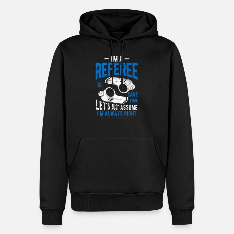 Schiedsrichter - Männer Premium Bio Hoodie - Schwarz