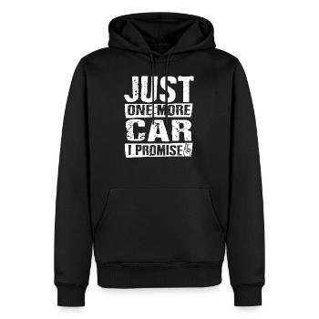 Autoliebe Benzin Karre Mann Zylinder Kolben Auto - Männer Premium Bio Hoodie - Schwarz - Vorne - Nico (187cm)