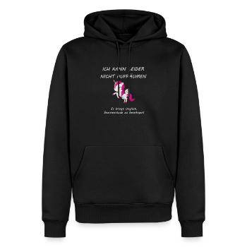 Unicorn Stardust Clean Up Gift - Men’s Premium Organic Hoodie - black - Front - Nico (187cm)
