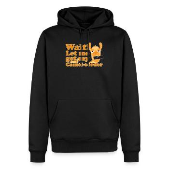 Kamel Kamera Filmen Wortspiel Lustig Geschenk - Männer Premium Bio Hoodie - Schwarz - Vorne - Nico (187cm)