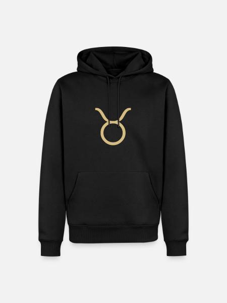 Taureau - Sweat à capuche Premium bio Homme - noir