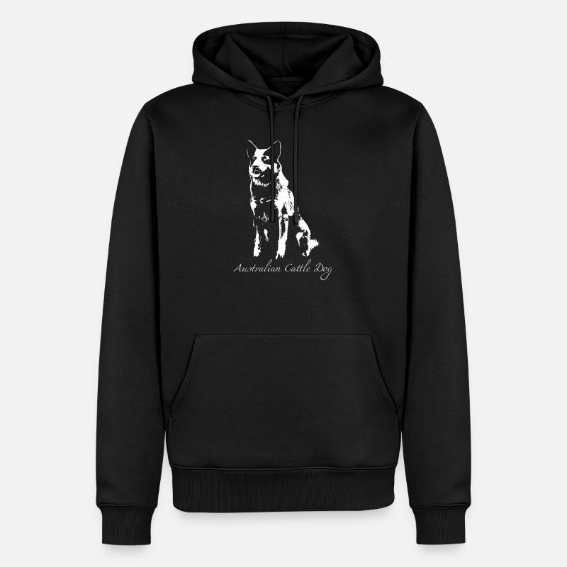 Bouvier Australien - Sweat à capuche Premium bio Homme - noir