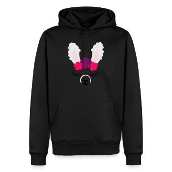 Lustige Lama-Lama-Alpaka-T-Shirt Geschenkideen - Männer Premium Bio Hoodie - Schwarz - Vorne - Nico (187cm)