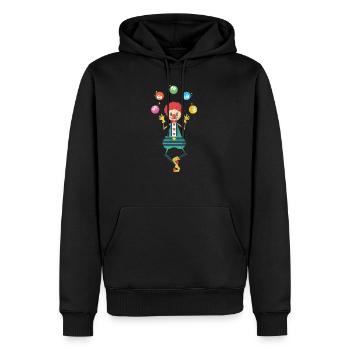 Clown Zirkus Geschenk Karneval Kostüm Jongleur - Männer Premium Bio Hoodie - Schwarz - Vorne - Nico (187cm)