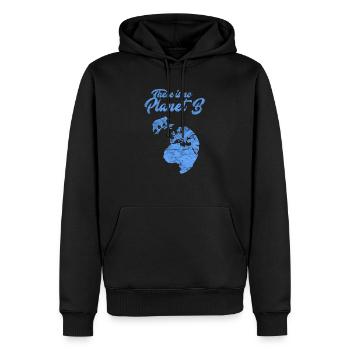 There Is No Planet B Naturschutz Geschenk - Männer Premium Bio Hoodie - Schwarz - Vorne - Nico (187cm)