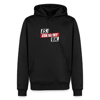 Il dégage de toute façon la musique de fête cadeau en plein air - Sweat à capuche Premium bio Homme - noir - Devant - Nico (187cm)