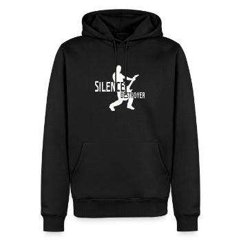 Guitare électrique guitare électrique - Sweat à capuche Premium bio Homme - noir - Devant - Nico (187cm)